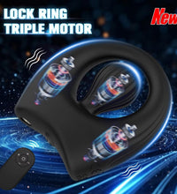 Venusfun Vibrating Penis Rings Triple Motors Cock Ring Remote Control Vibrator