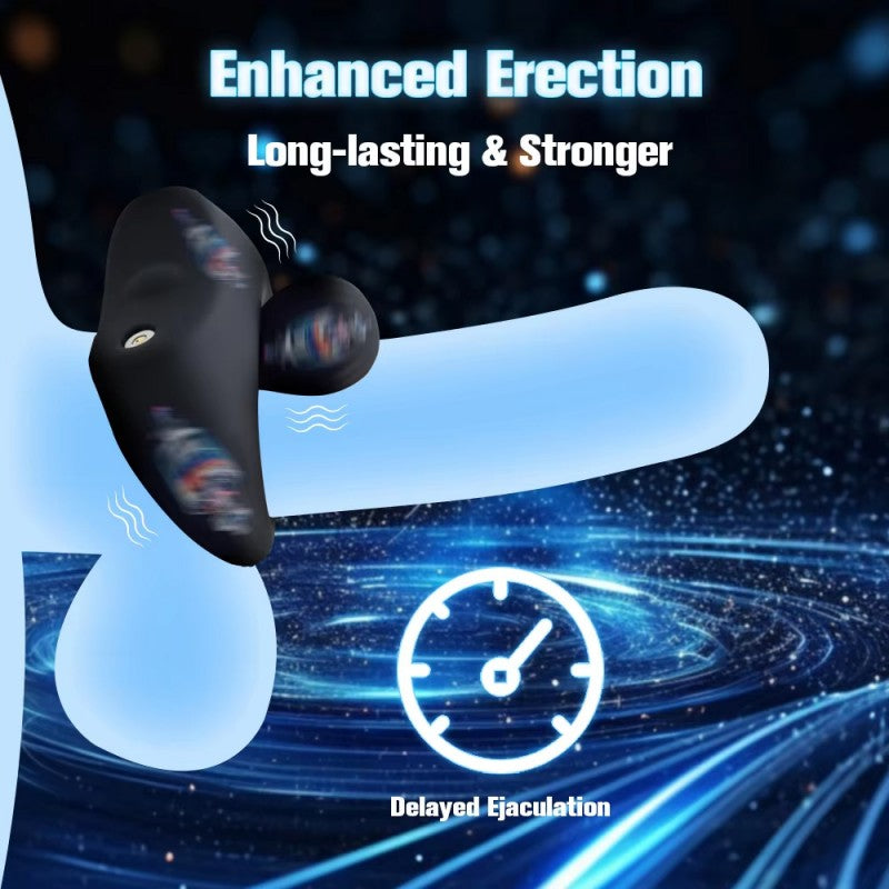 Venusfun Vibrating Penis Rings Triple Motors Cock Ring Remote Control Vibrator