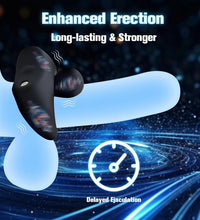 Venusfun Vibrating Penis Rings Triple Motors Cock Ring Remote Control Vibrator