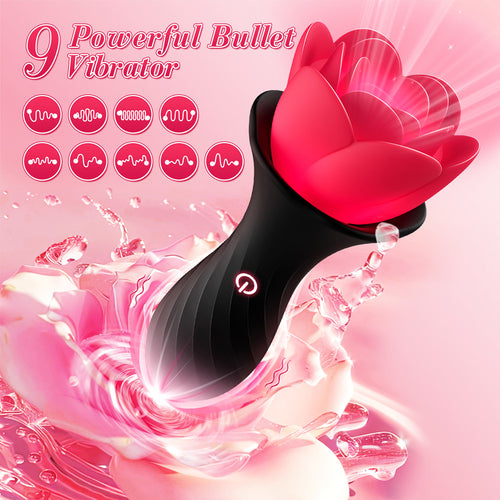 Vibrating Butt Plug Light Up Rose Vibrator with App Control