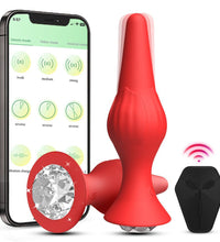 Vibrating Butt Plug Rose Sex Toys Vibrator Adult Toys with Diamond Jewelry for Women