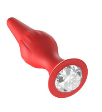 Vibrating Butt Plug Rose Sex Toys Vibrator Adult Toys with Diamond Jewelry for Women