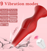 Vibrating Butt Plug Rose Sex Toys Vibrator Adult Toys with Diamond Jewelry for Women