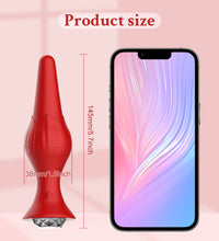 Vibrating Butt Plug Rose Sex Toys Vibrator Adult Toys with Diamond Jewelry for Women