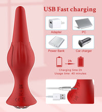 Vibrating Butt Plug Rose Sex Toys Vibrator Adult Toys with Diamond Jewelry for Women