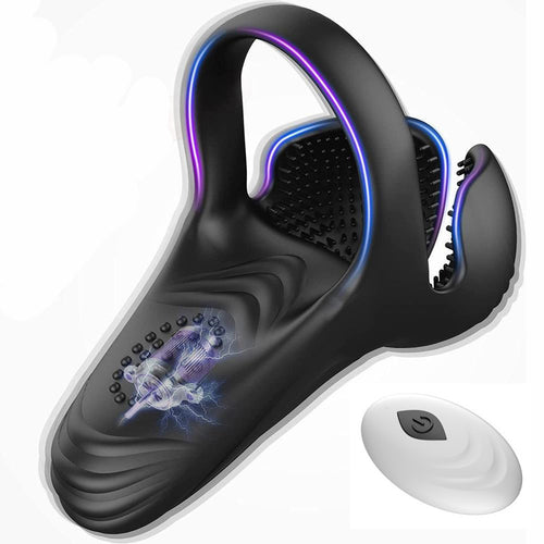 Vibrating Cock Ring Penis Vibrator with Remote