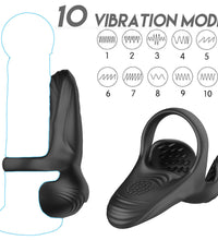 Vibrating Cock Ring Penis Vibrator with Remote