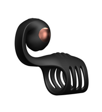 Vibrating Cock Ring Sleeve with Snail-Shaped Vibrator Male Snail Armor Sex Toy