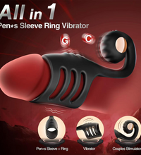 Vibrating Cock Ring Sleeve with Snail-Shaped Vibrator Male Snail Armor Sex Toy