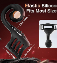 Vibrating Cock Ring Sleeve with Snail-Shaped Vibrator Male Snail Armor Sex Toy