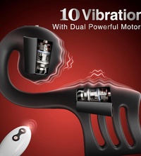 Vibrating Cock Ring Sleeve with Snail-Shaped Vibrator Male Snail Armor Sex Toy