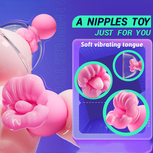 Venusfun Vibrating Tongue Licking Nipple & Clitoral Vibrator