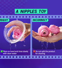 Vibrating Nipple Sucker Toys Tongue Licking Clit Vibrator