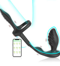 Vibrating Penis Ring & Anal Plug Vibrator with App Control