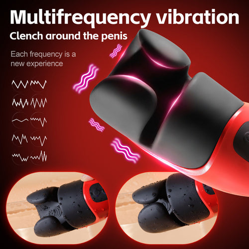 Vibrating Penis Stroker Glans Massager