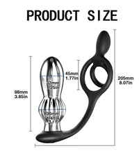 Vibrating Prostate Massager with Cock Ring with Remote