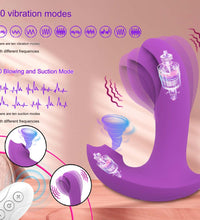 Wearable G-spot & Sucking Vibrator with Remote Control