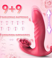 3 in 1 Thrusting Wearable Vibrator Clitoral & Anal Stimulator with Remote