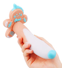 Xmas Silicone Penis Cute Gingerbread Man Dildo with Heart Tipped Glans