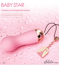 ZALO Baby Star 18 Karat Gold Plated Bullet Vibe