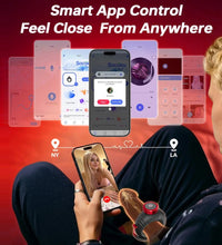 Venusfun Adjustable Cock Ring Vibrator Trainer App Control Soft Silicone 10 Modes for Men