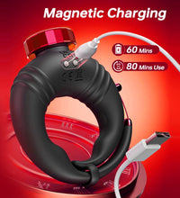 Venusfun Adjustable Cock Ring Vibrator Trainer App Control Soft Silicone 10 Modes for Men