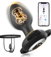 Venusfun App Controlled Wearable Butt Plug Soft Silicone Adjustable Rope 9 Modes for Men