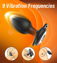 Venusfun App Controlled Wearable Butt Plug Soft Silicone Adjustable Rope 9 Modes for Men