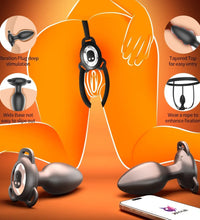 Venusfun App Controlled Wearable Butt Plug Soft Silicone Adjustable Rope 9 Modes for Men