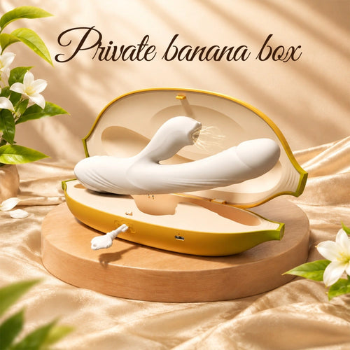 ROSELEX Banana Case App Controlled Vibrator with Suction Heating