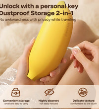 ROSELEX Banana Case App Controlled Vibrator with Suction Heating
