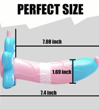 7.4 Inch Fantasy Dildo Christmas Gingerbread G-spot Dong with Suction Cup