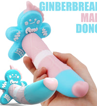 7.4 Inch Fantasy Dildo Christmas Gingerbread G-spot Dong with Suction Cup