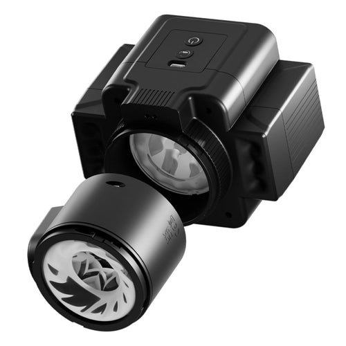 Venusfun Camera Style Split Electric Male Masturbator with Telescopic and Rotating Vibration