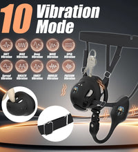 Venusfun Silicone Vibrating Male Chastity Cage with Remote Control 10 Modes Ring Set for Men