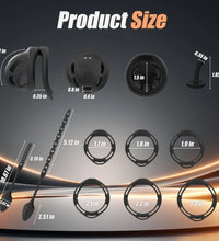 Venusfun Silicone Vibrating Male Chastity Cage with Remote Control 10 Modes Ring Set for Men