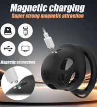 Venusfun Silicone Vibrating Male Chastity Cage with Remote Control 10 Modes Ring Set for Men
