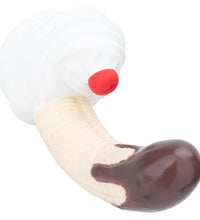Venusfun Chocolate Dipped Banana Split Premium Silicone Dildo Fantasy Curved Thick Design 8.98 Inch for Solo Play