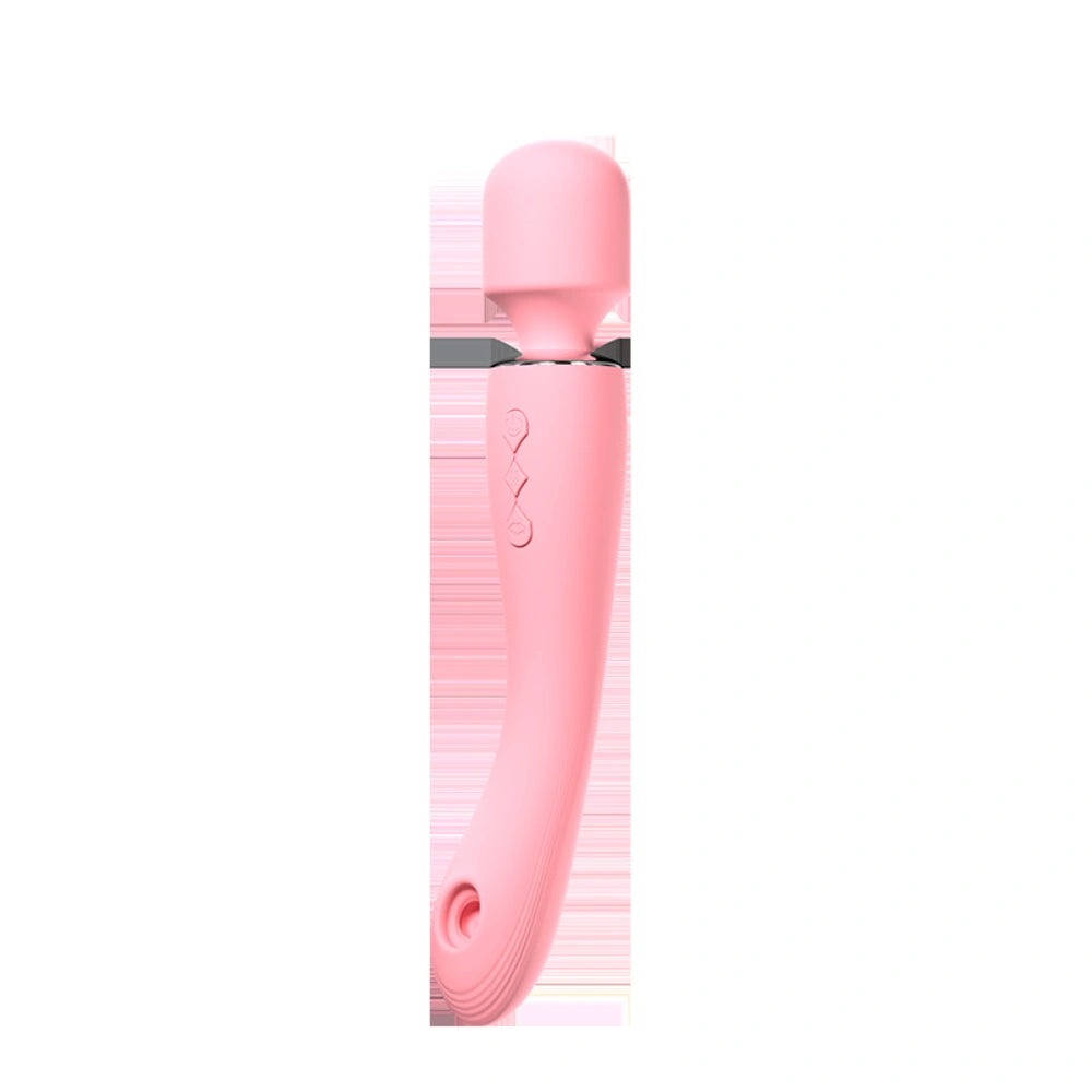 Venusfun Dual Head Wand Vibrator With Clit Sucker 360 Rotation Vibration