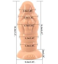 FAAK Muscle Simulation Penis Anal Plug Female Dildo