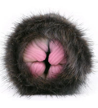 GEEBA Cat Male Masturbator with Soft Silicone Animal Pussy and Plush Fur Realistic Vagina Cup for Men