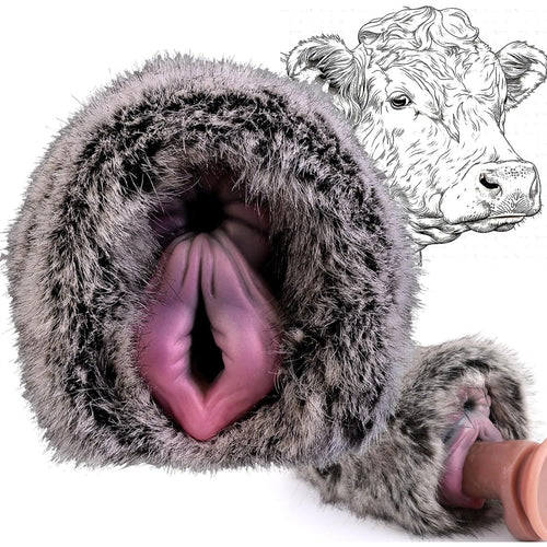 GEEBA Fantasy Cow-Themed Animal Pussy Monster Masturbator Furry Toy