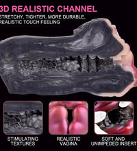 GEEBA Rabbit Inspired Animal Pussy Pocket Strokers Male Masturbator Reusable Silicone Toy