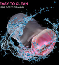 GEEBA Rabbit Inspired Animal Pussy Pocket Strokers Male Masturbator Reusable Silicone Toy