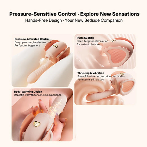 Venusfun G-Spot Stim Dildo with Thrusting & Vibrating Hands-Free Sex Machine