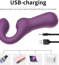 Venusfun G Spot Vibrator Strong Silicone Massage Wand with 10 Mode Deep Vibration Female Adult Toy