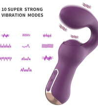 Venusfun G Spot Vibrator Strong Silicone Massage Wand with 10 Mode Deep Vibration Female Adult Toy
