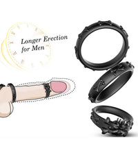 Cock Ring Skull Triple Ring Set Penis Rings Male Sex Delay Ring