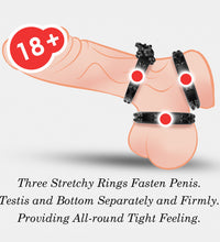 Cock Ring Skull Triple Ring Set Penis Rings Male Sex Delay Ring