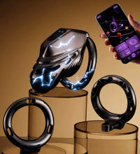 LOCKINK Electric Eel Estim Chastity Cage with App Control for BDSM Shock Play for Men